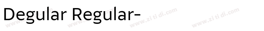 Degular Regular字体转换